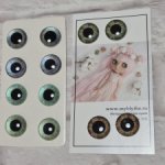 Стеклянные глазные чипы для Blythe