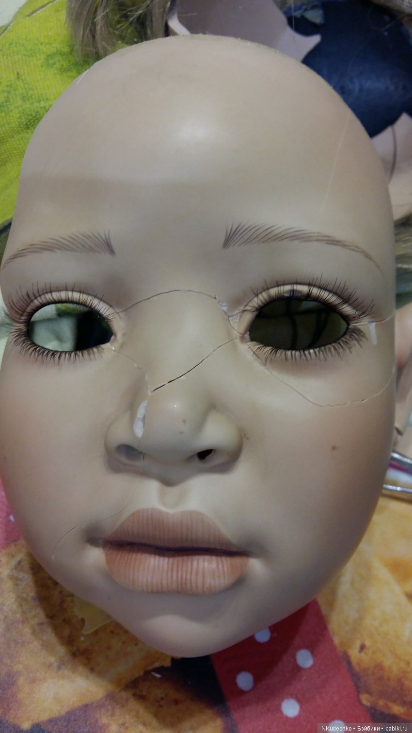 Сначало собрала личико