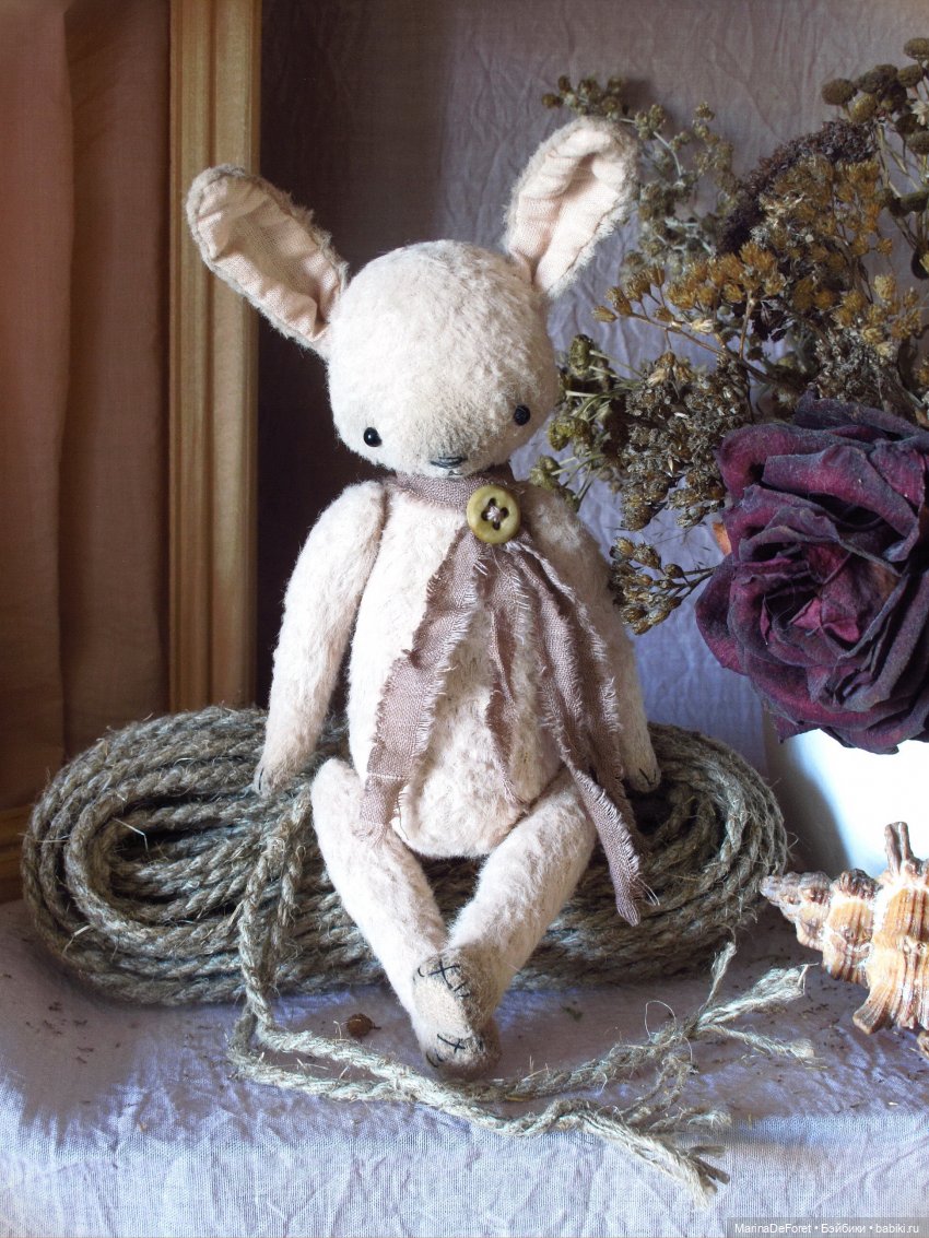 Тедди зайка или Попытка №2. Я всё-таки его сшила (фото 8)