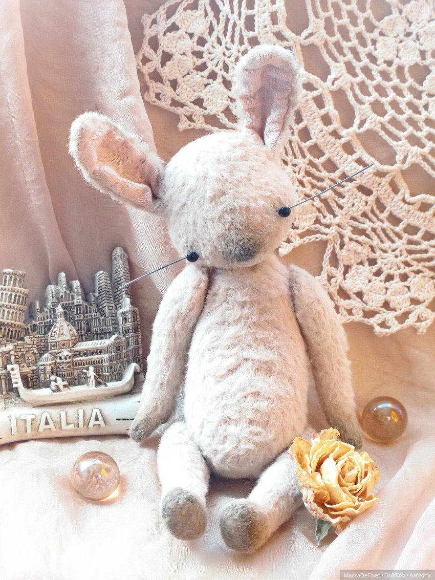 Тедди зайка или Попытка №2. Я всё-таки его сшила (фото 5)