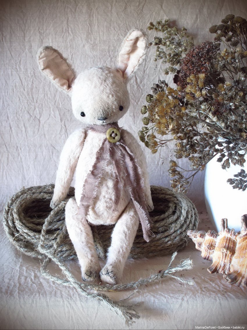 Тедди зайка или Попытка №2. Я всё-таки его сшила