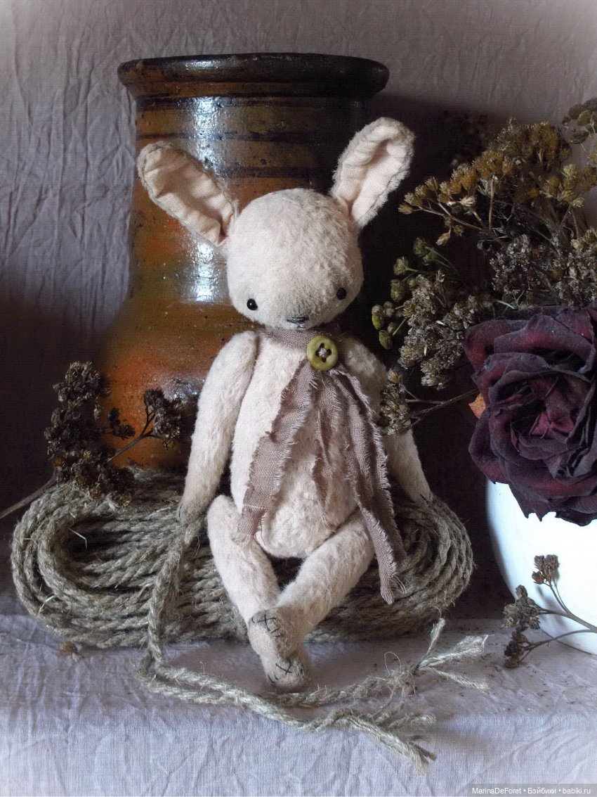 Тедди зайка или Попытка №2. Я всё-таки его сшила (фото 10)