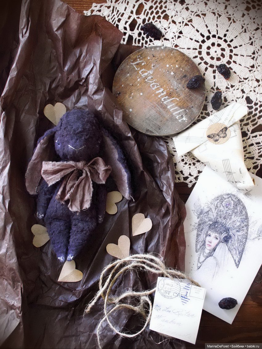 Черничный зайка-примитив от Юлии Прашкович (фото 2)