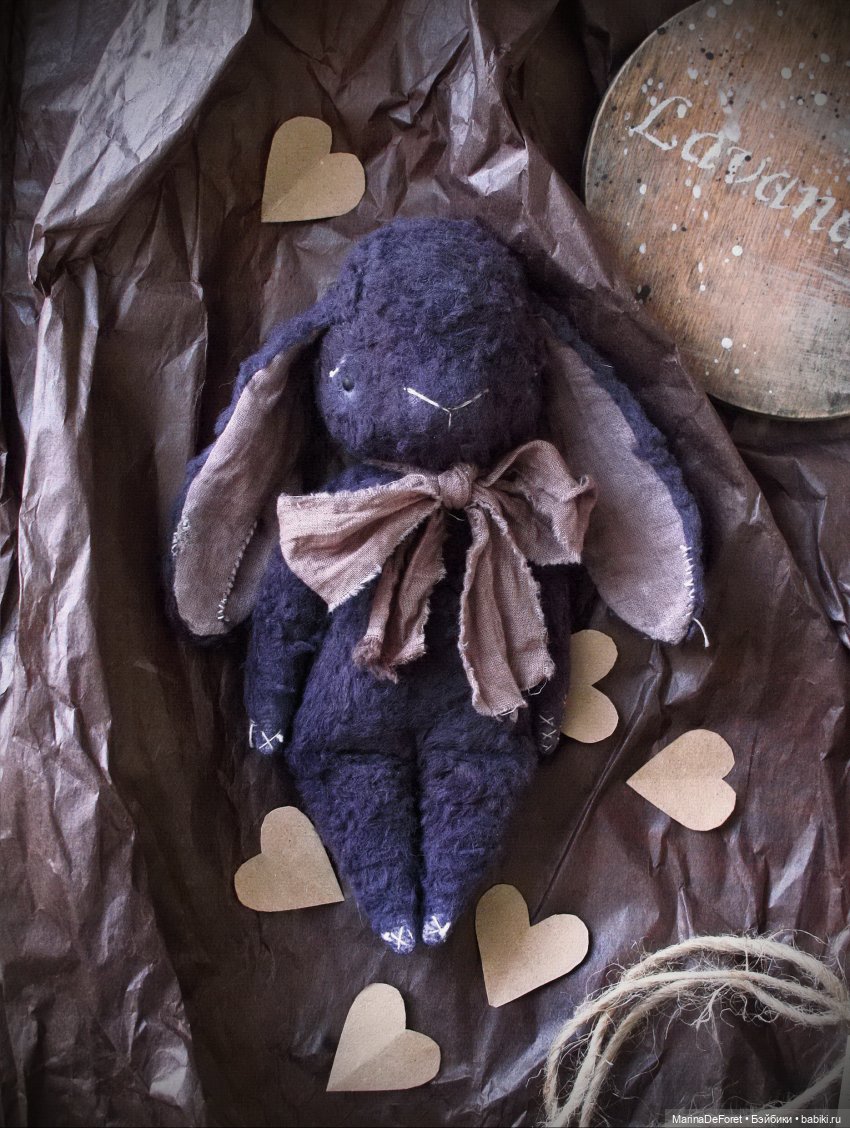 Черничный зайка-примитив от Юлии Прашкович (фото 3)