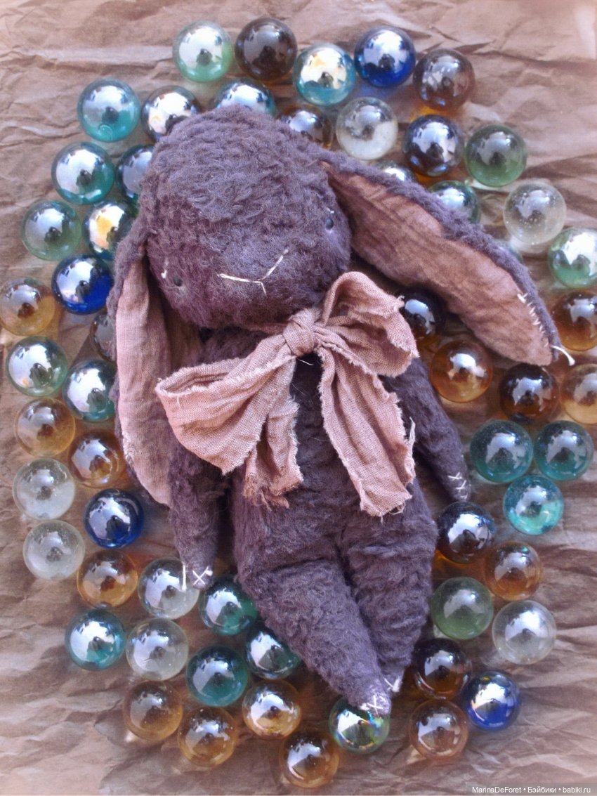 Черничный зайка-примитив от Юлии Прашкович (фото 10)