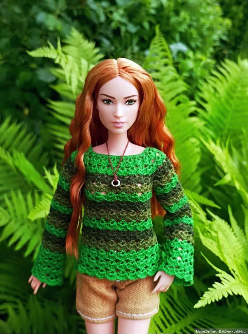 Вязаная одежда для кукол - часть вторая