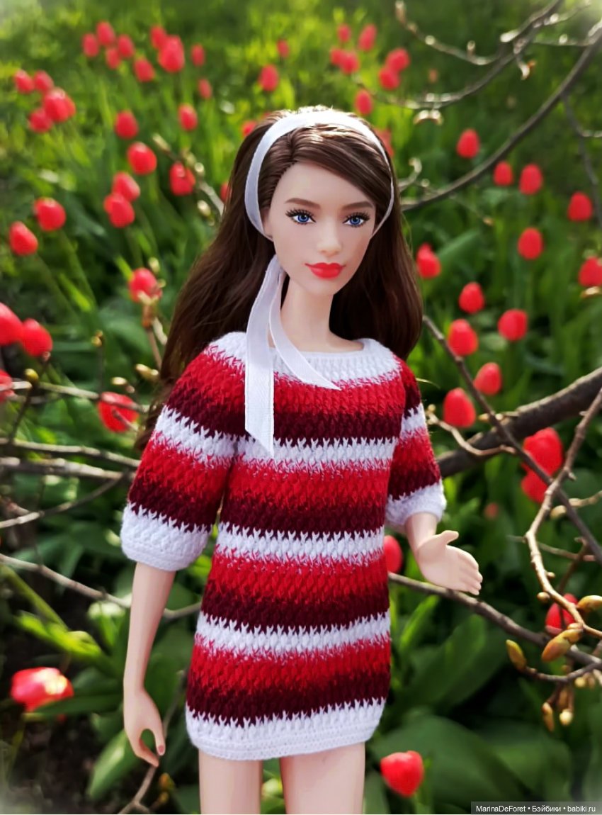 Вязаная одежда для кукол - часть вторая