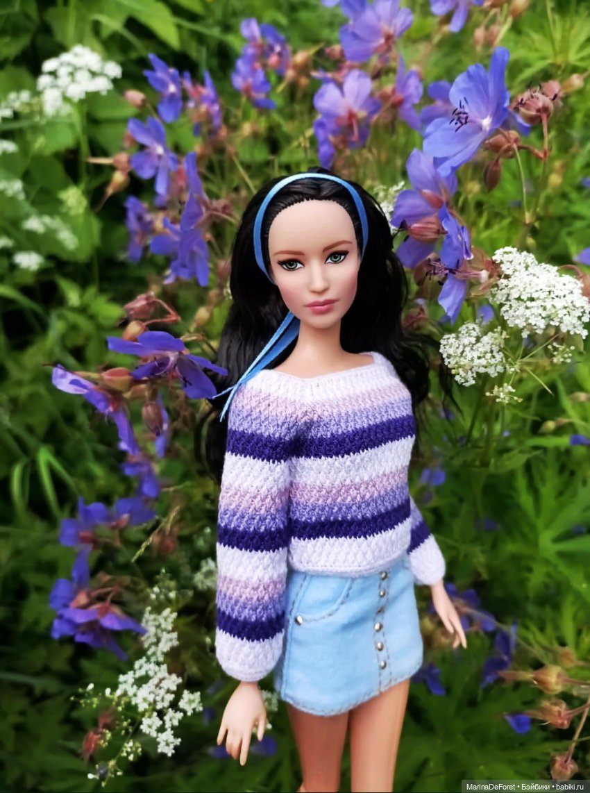 Вязаная одежда для кукол - часть вторая