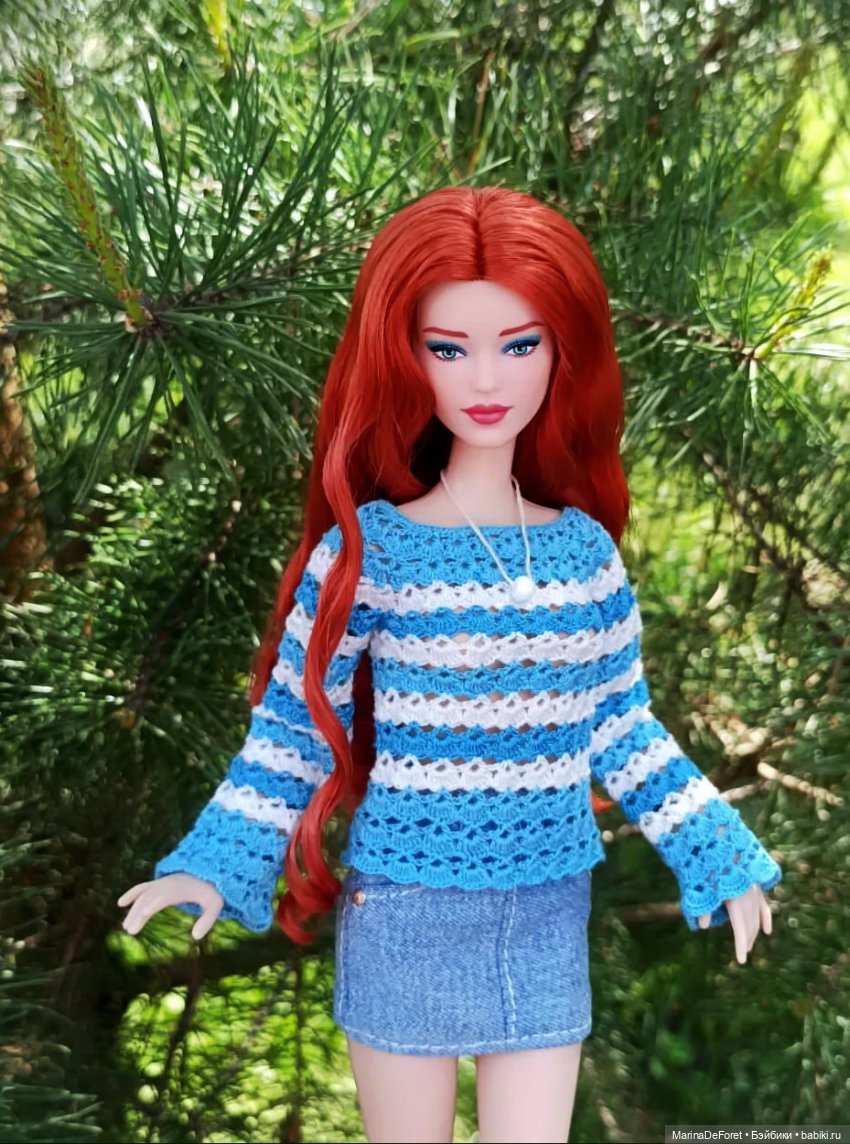 Вязаная одежда для кукол - часть вторая