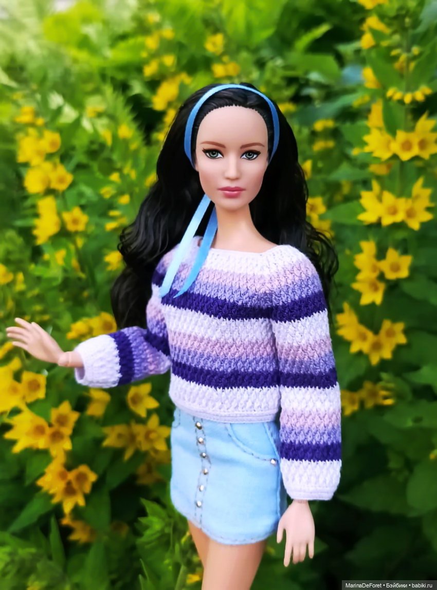 Вязаная одежда для кукол - часть вторая