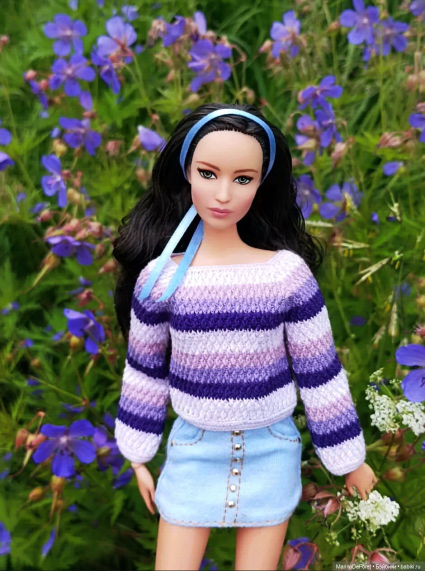 Вязаная одежда для кукол - часть вторая