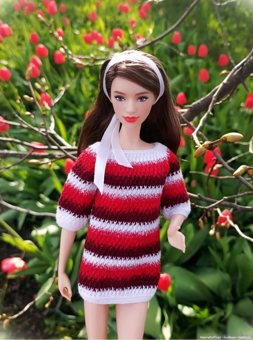 Вязаная одежда для кукол - часть вторая