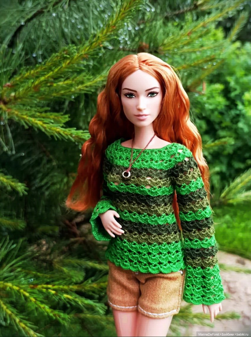 Вязаная одежда для кукол - часть вторая