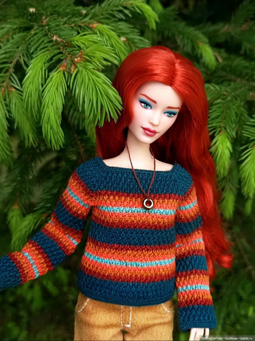 Вязаная одежда для кукол - часть вторая