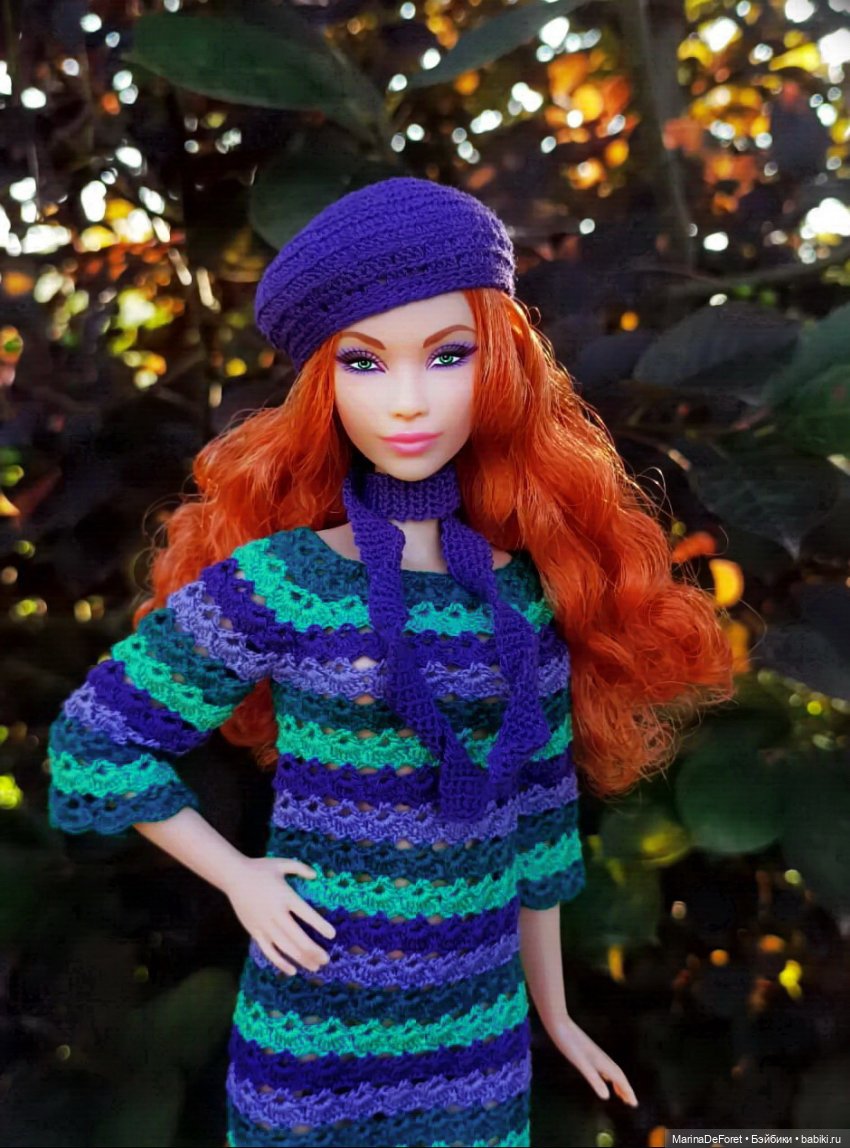 Вязаная одежда для кукол - часть вторая