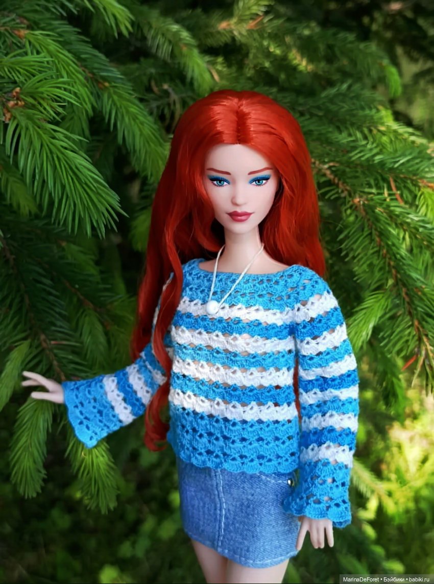 Вязаная одежда для кукол - часть вторая