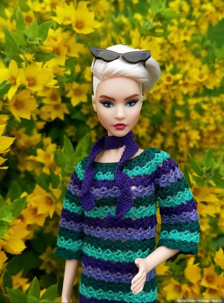 Вязаная одежда для кукол - часть вторая
