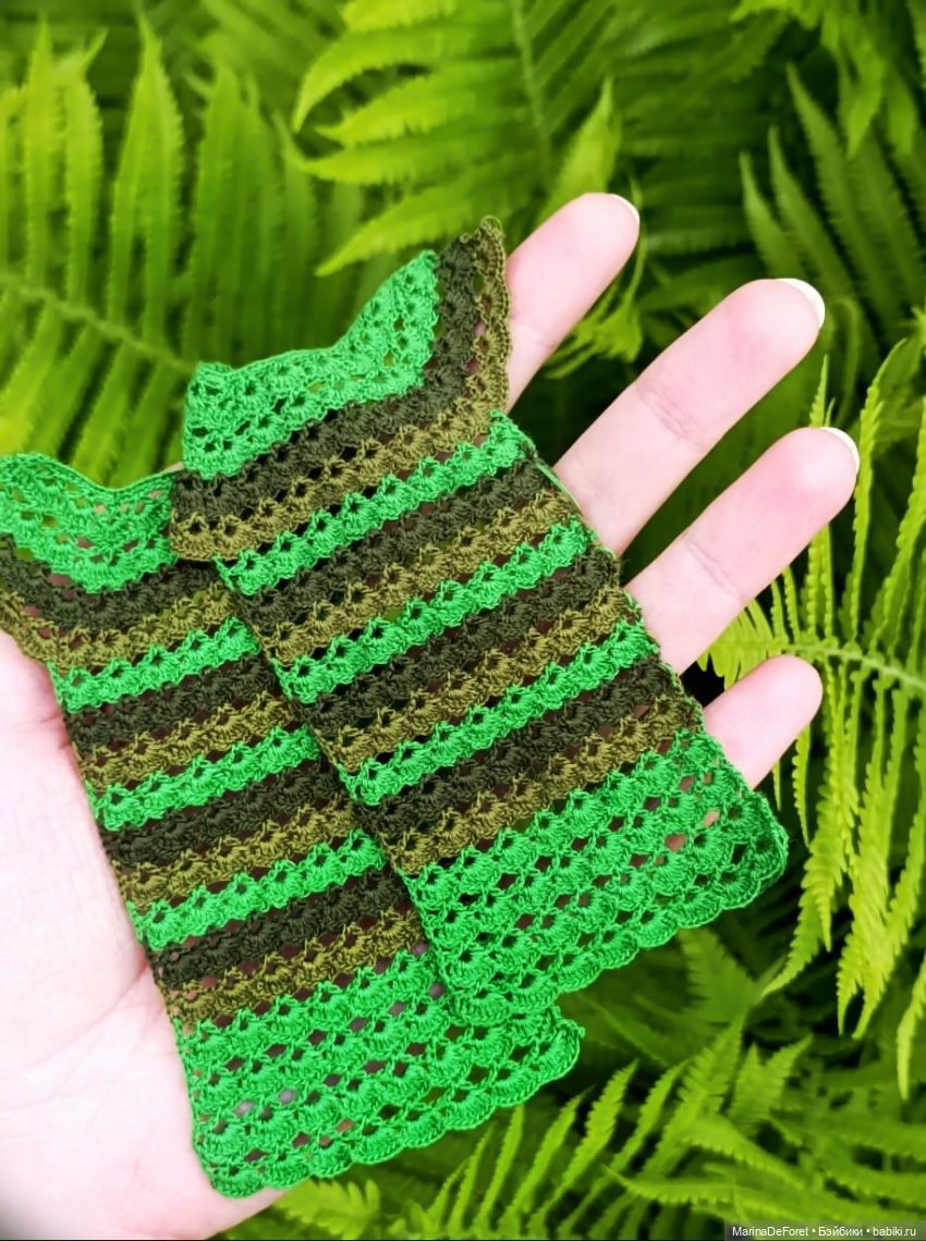 Вязаная одежда для кукол - часть вторая