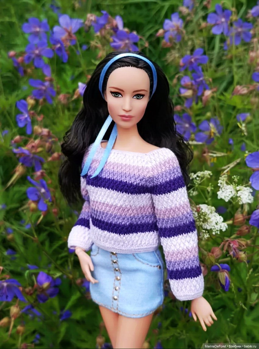 Вязаная одежда для кукол - часть вторая