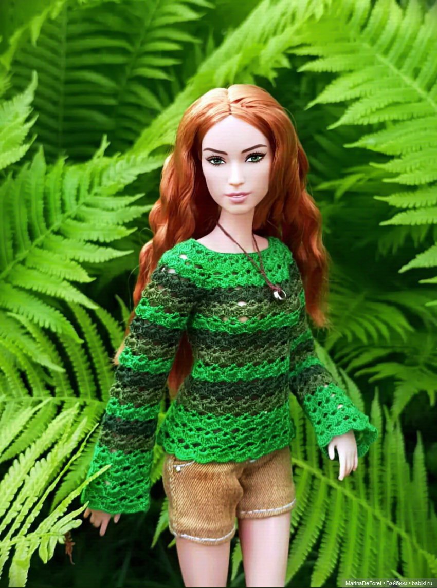 Вязаная одежда для кукол - часть вторая