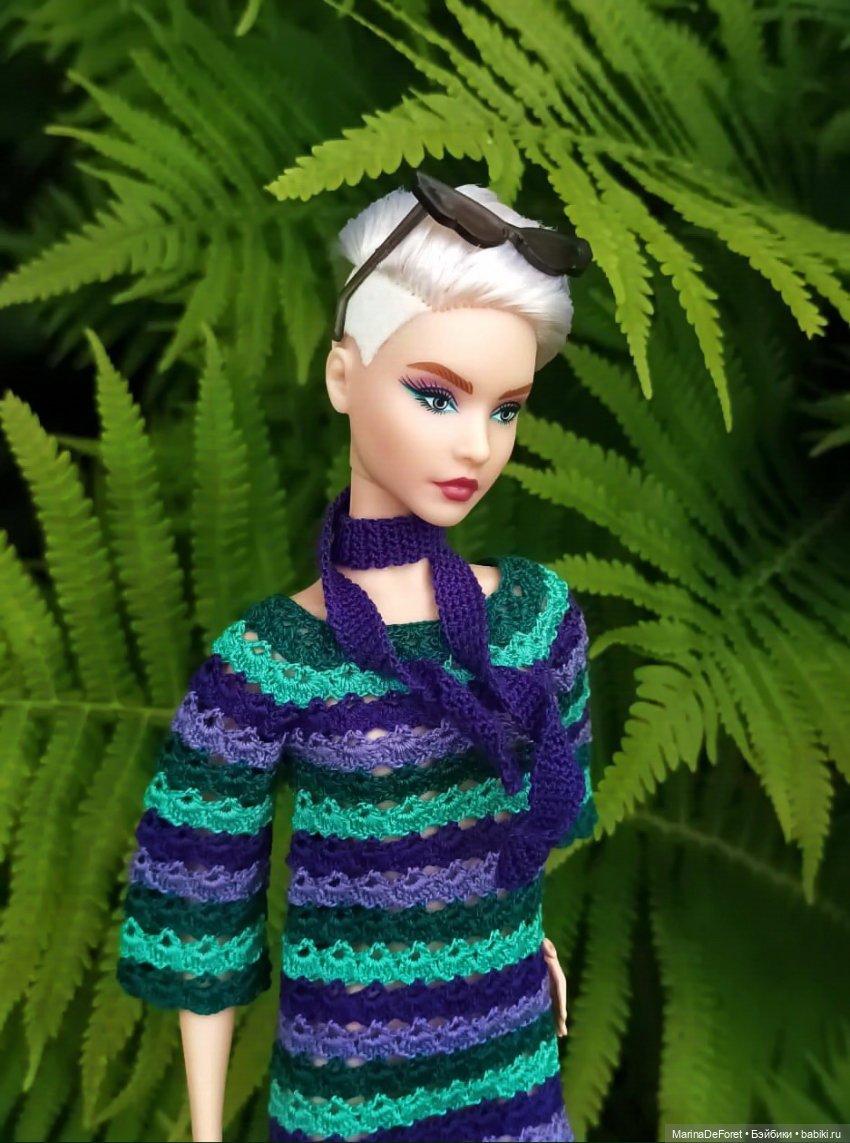 Вязаная одежда для кукол - часть вторая