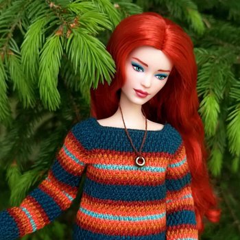 Вязаная одежда для кукол - часть вторая