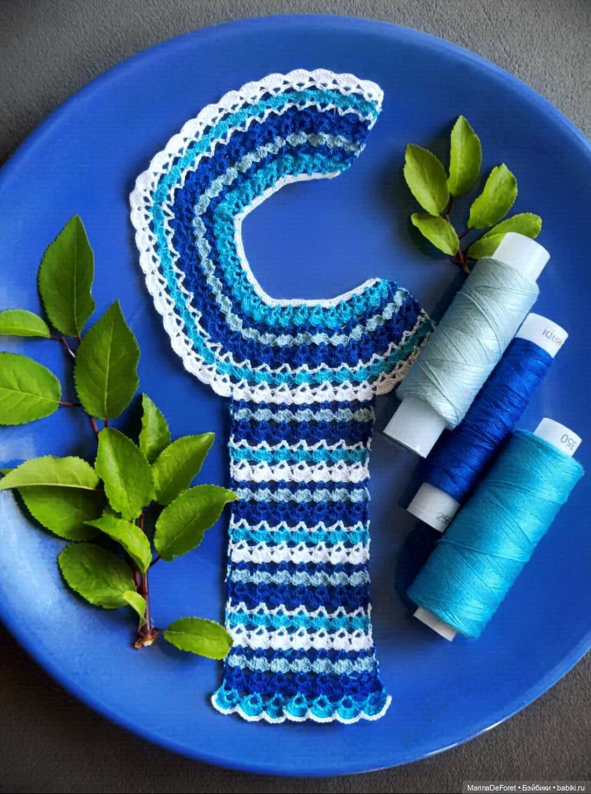 Вязаная одежда для кукол - часть третья - в одну нитку