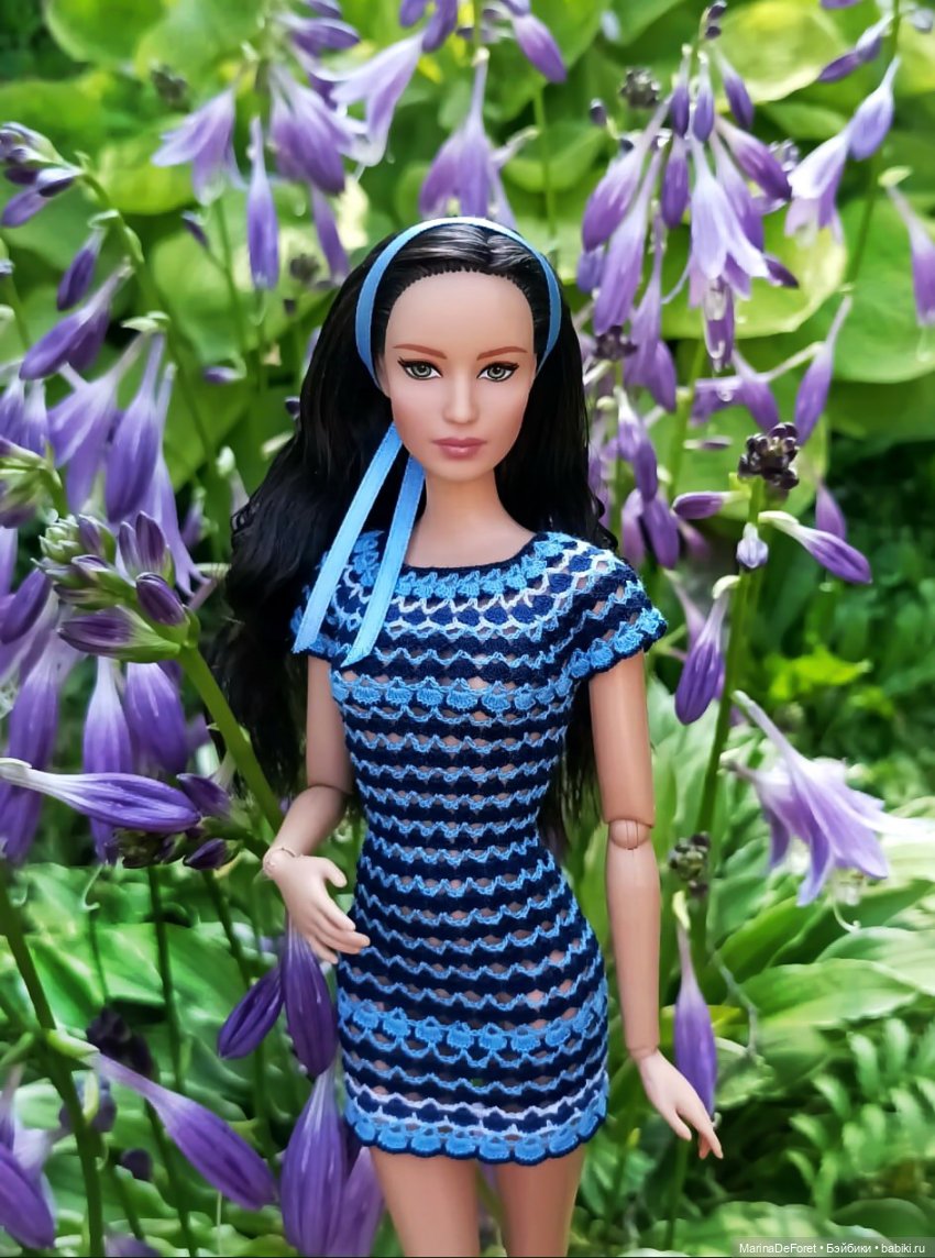 Вязаная одежда для кукол - часть четвёртая - в одну нитку (фото 3)