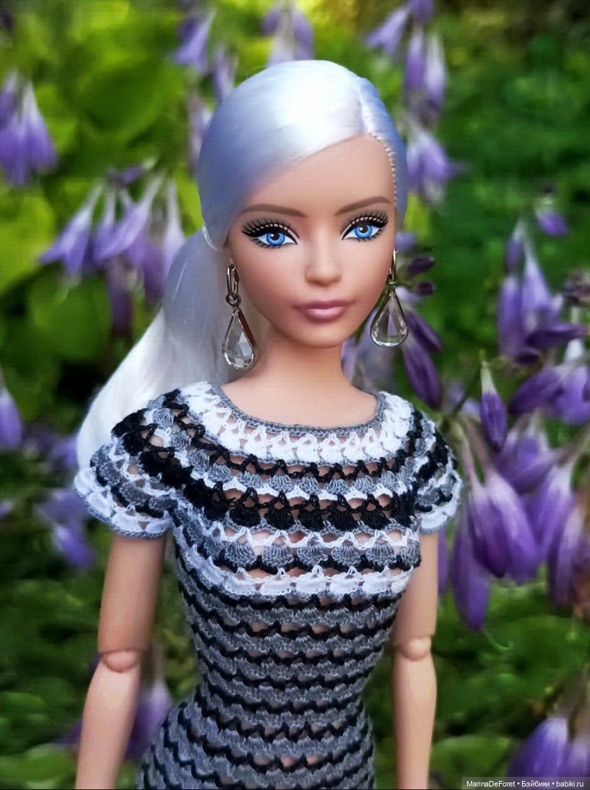 Вязаная одежда для кукол - часть четвёртая - в одну нитку