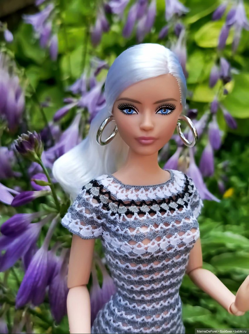 Вязаная одежда для кукол - часть четвёртая - в одну нитку