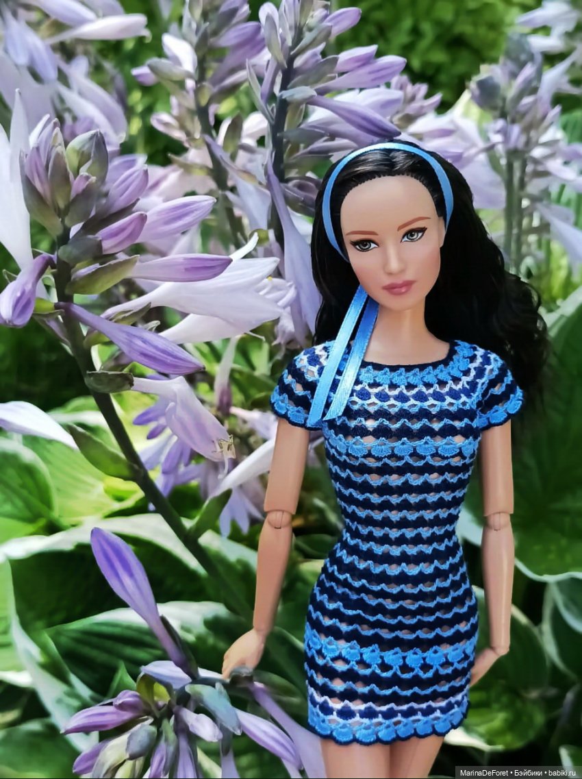 Вязаная одежда для кукол - часть четвёртая - в одну нитку (фото 6)