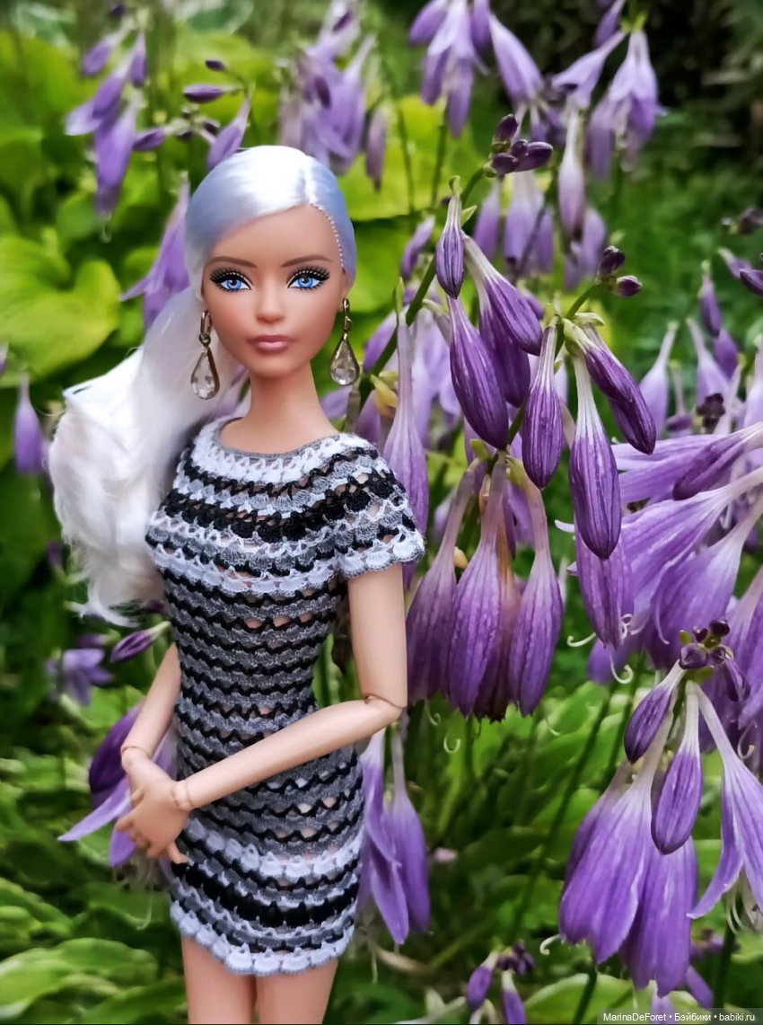 Вязаная одежда для кукол - часть четвёртая - в одну нитку