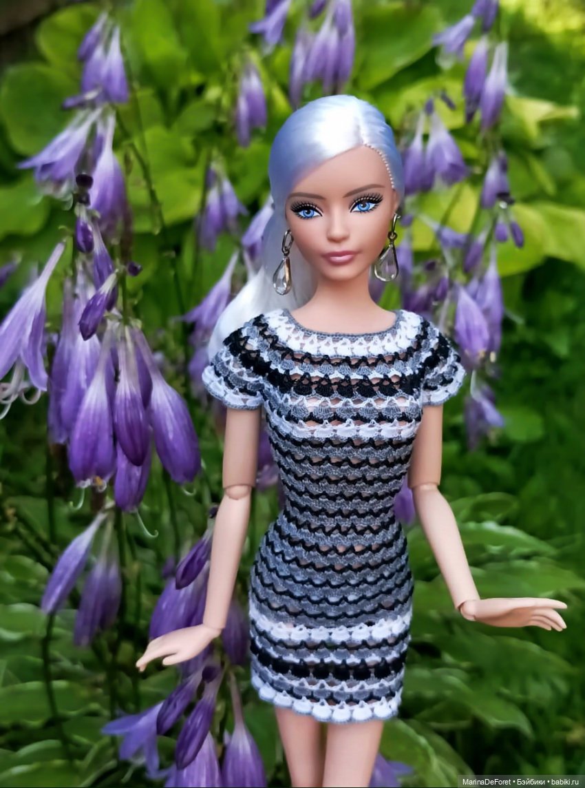 Вязаная одежда для кукол - часть четвёртая - в одну нитку