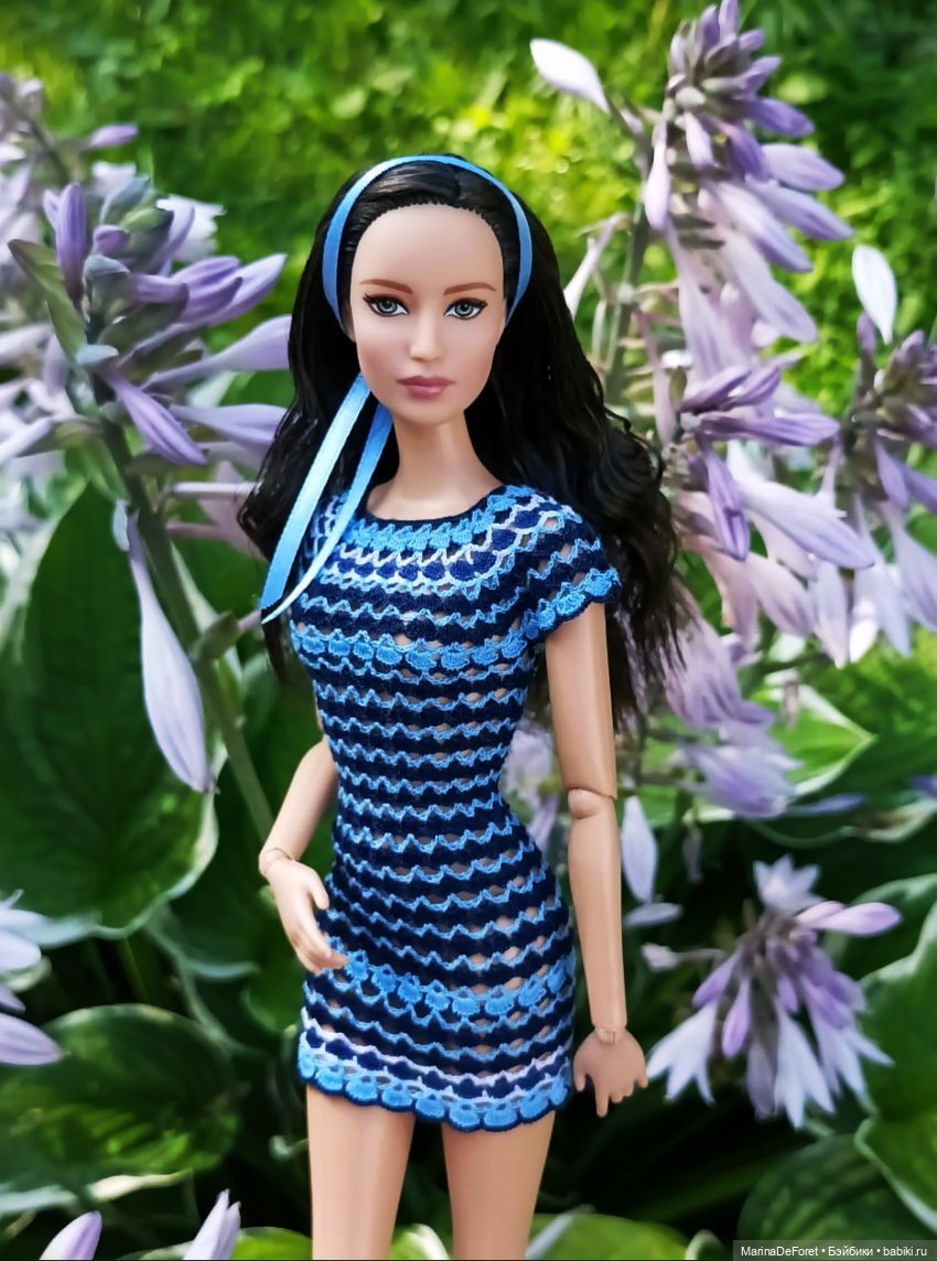 Вязаная одежда для кукол - часть четвёртая - в одну нитку (фото 7)