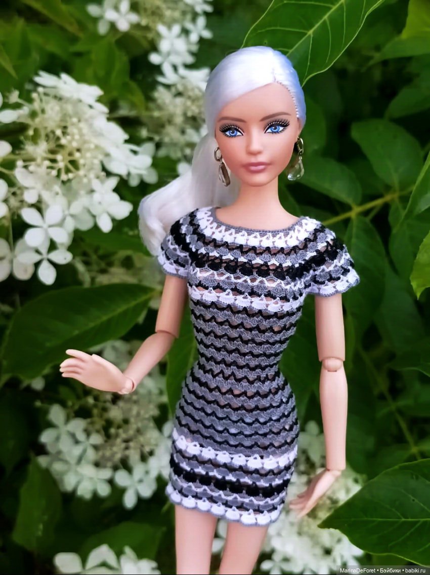 Вязаная одежда для кукол - часть четвёртая - в одну нитку