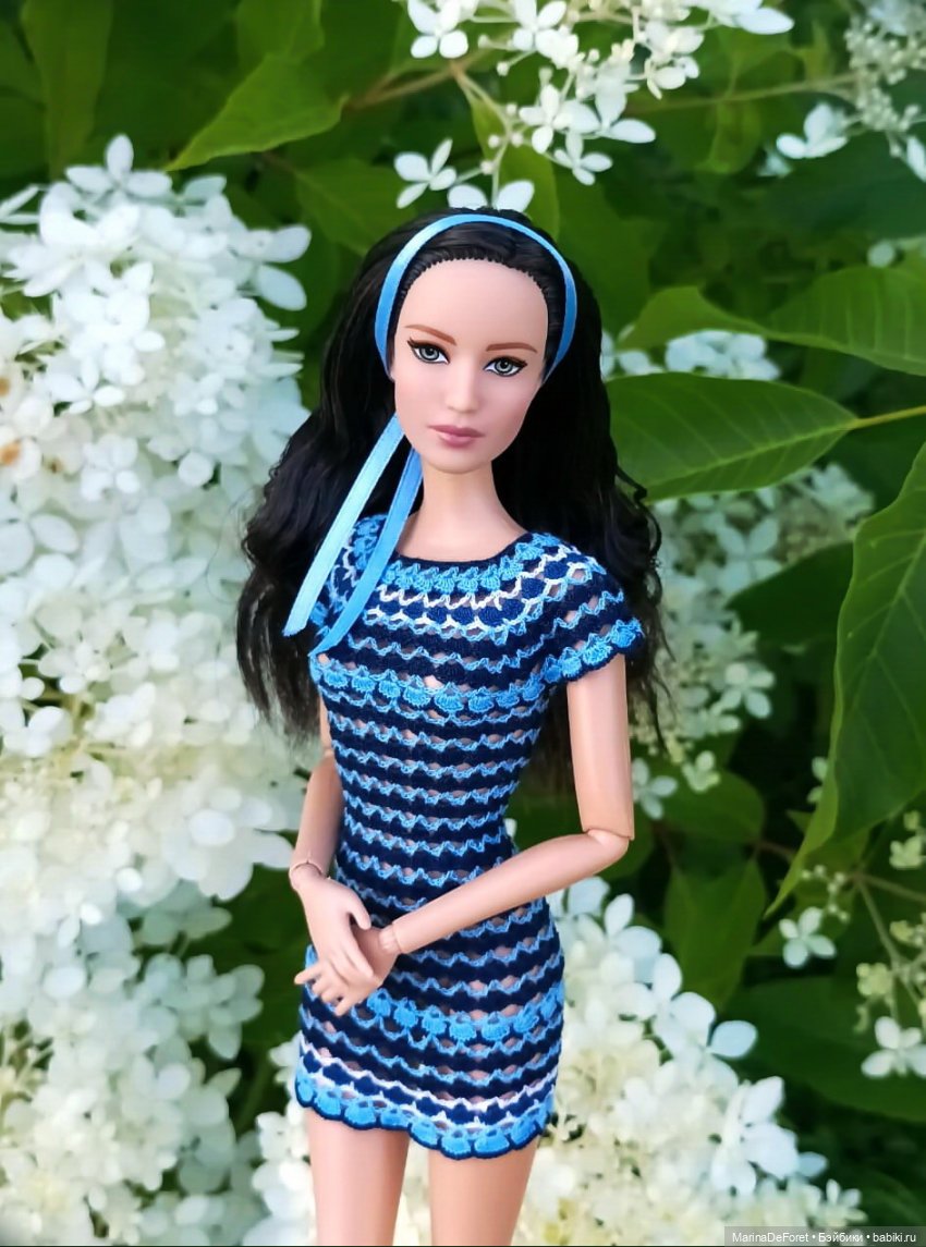 Вязаная одежда для кукол - часть четвёртая - в одну нитку (фото 4)