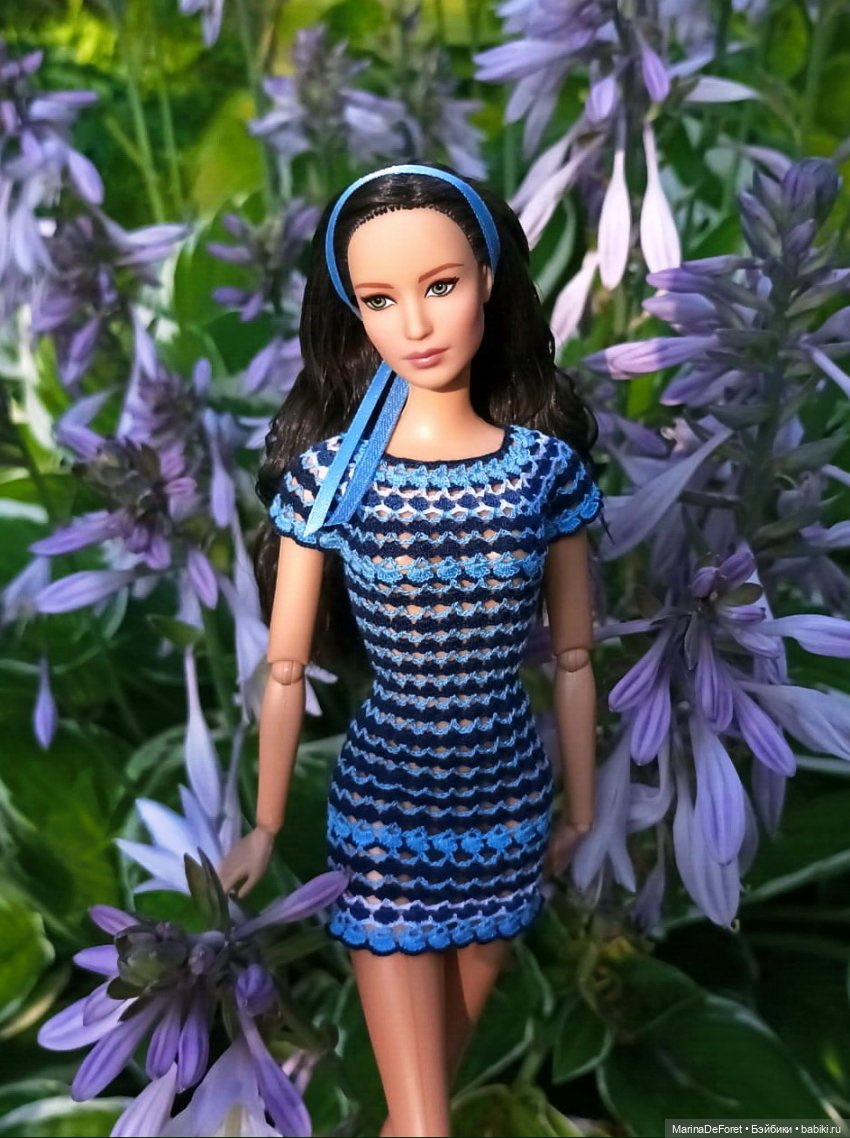 Вязаная одежда для кукол - часть четвёртая - в одну нитку (фото 9)