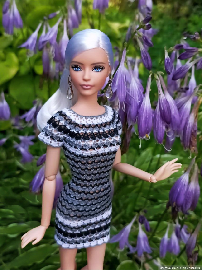 Вязаная одежда для кукол - часть четвёртая - в одну нитку