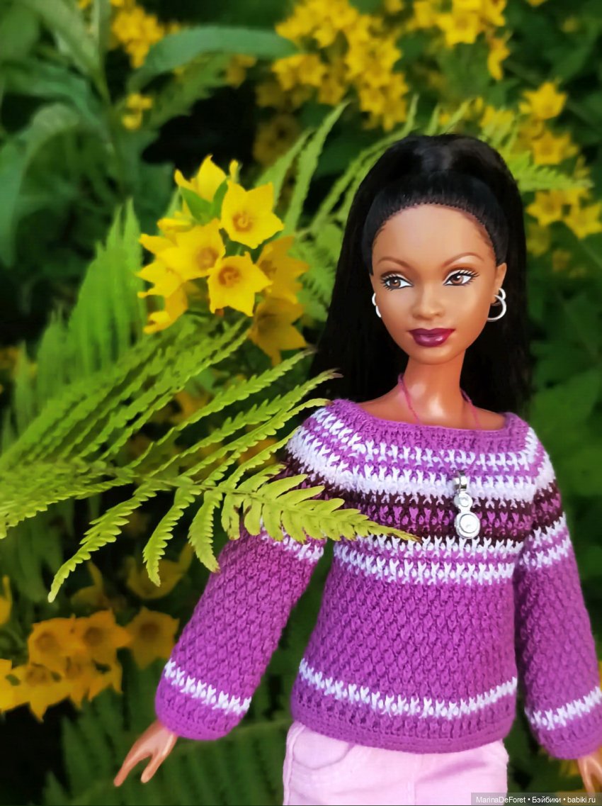 Вязаная одежда для кукол - часть пятая