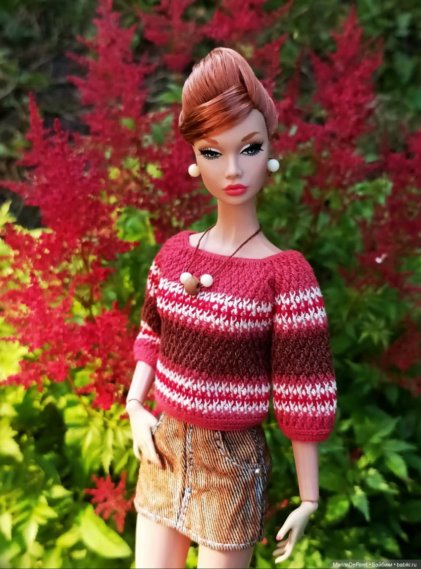 Вязаная одежда для кукол - часть пятая