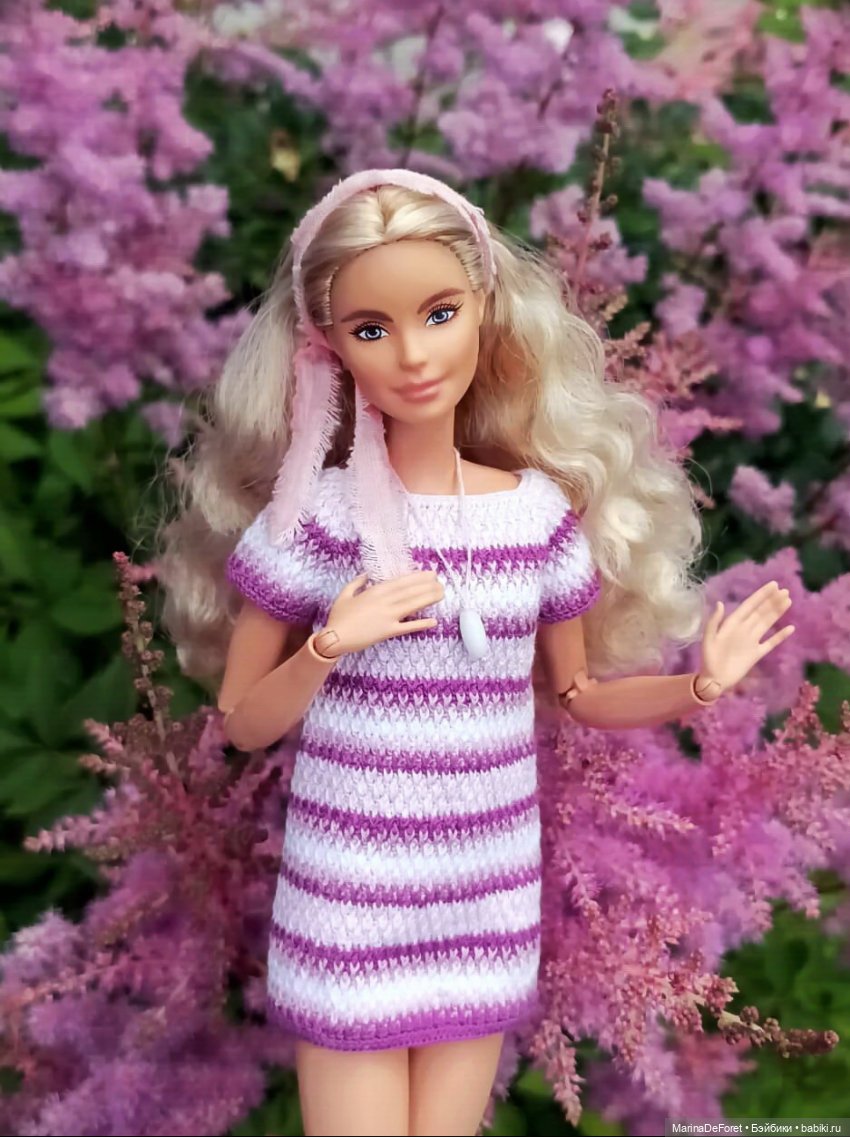 Вязаная одежда для кукол - часть пятая