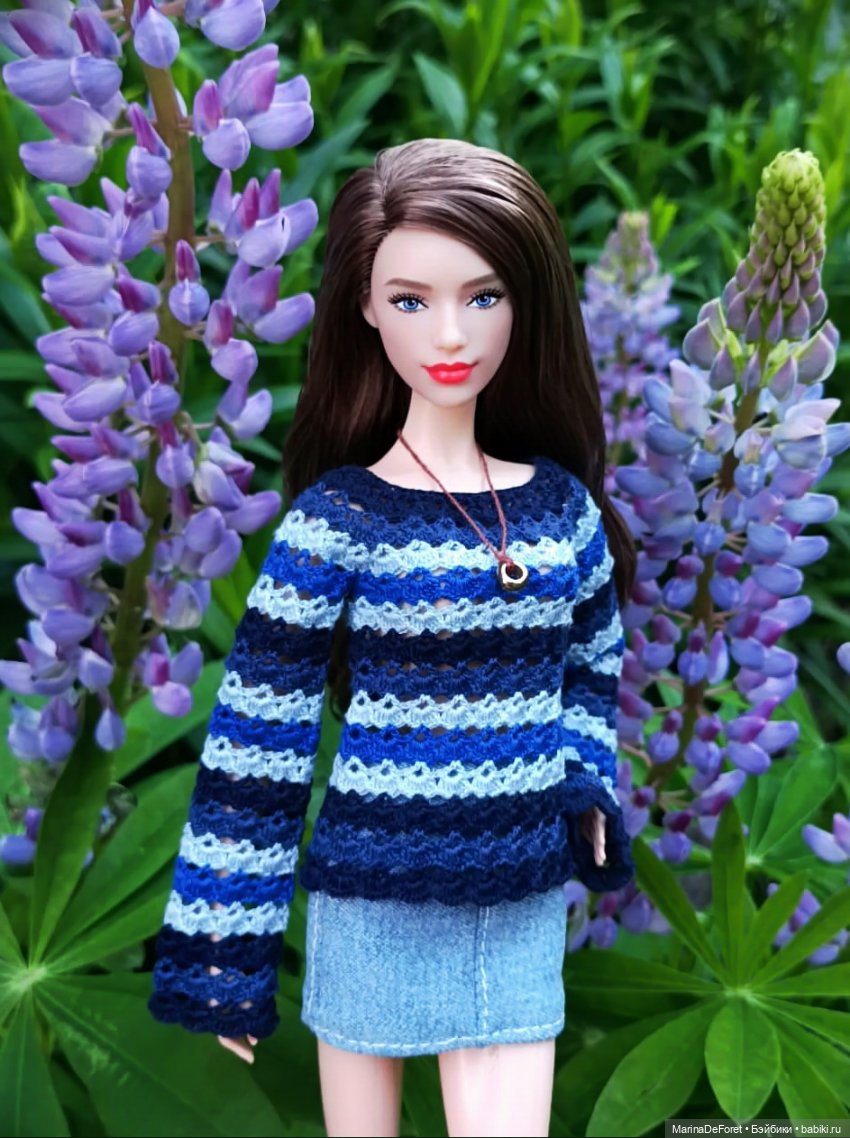Вязаная одежда для кукол - часть пятая