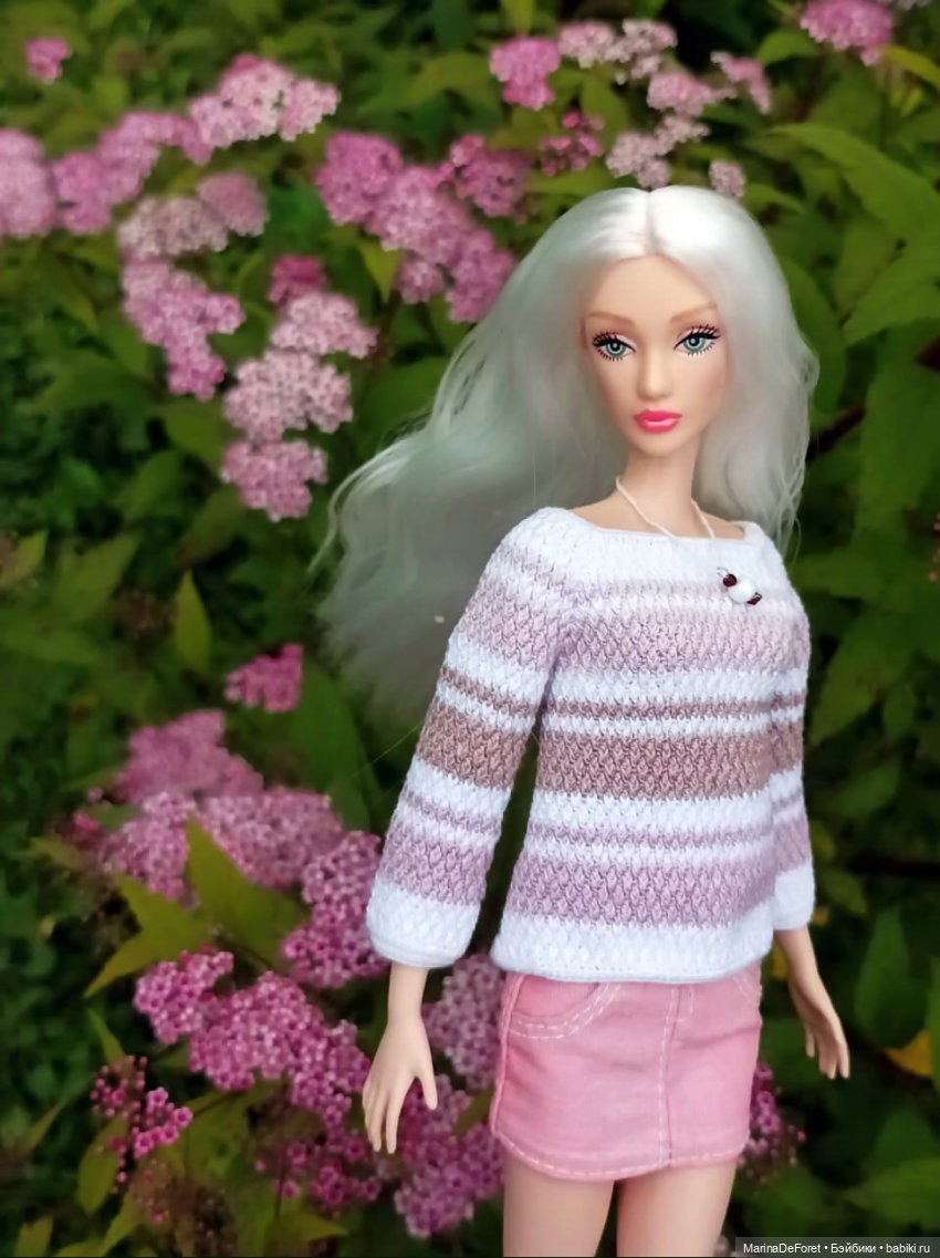 Вязаная одежда для кукол - часть пятая