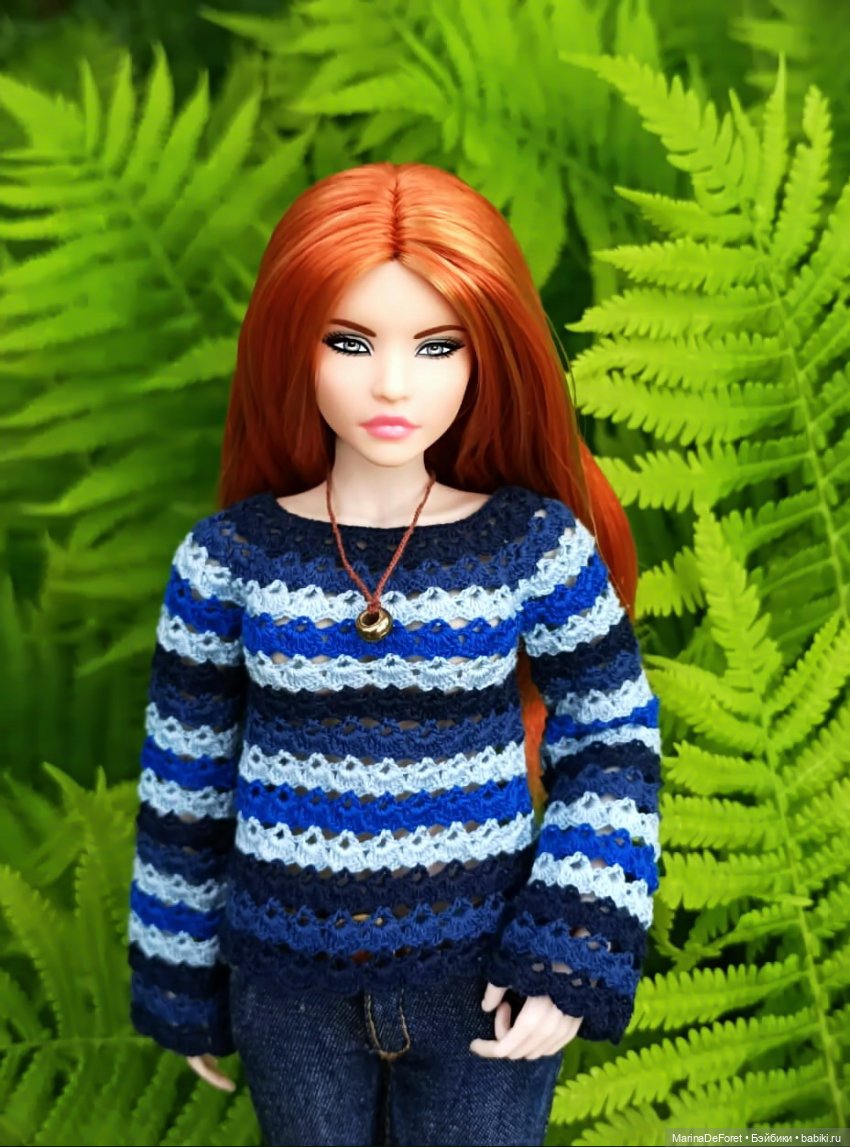 Вязаная одежда для кукол - часть пятая