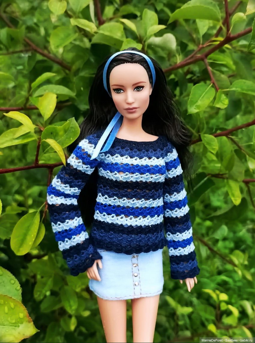Вязаная одежда для кукол - часть пятая