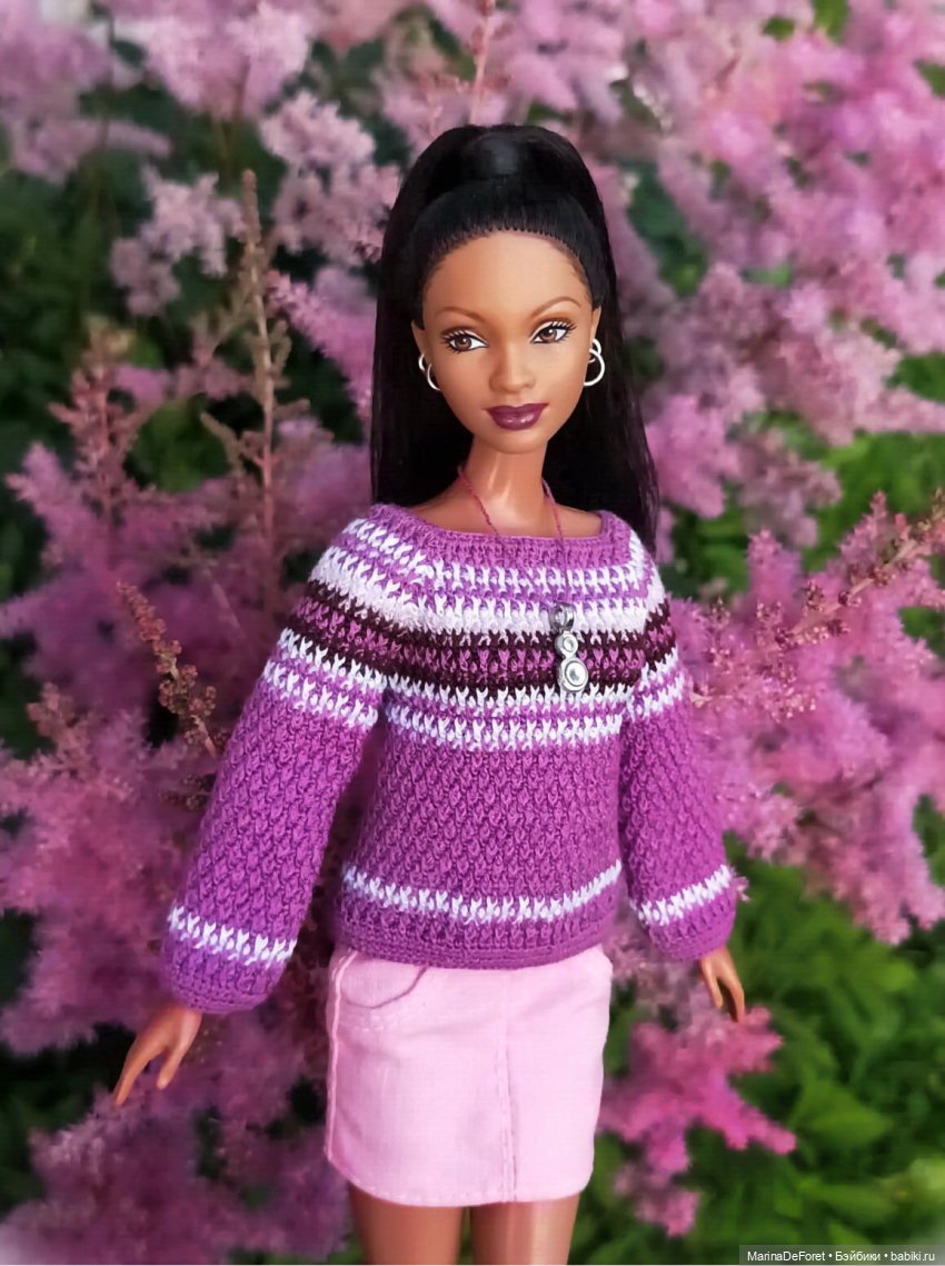 Вязаная одежда для кукол - часть пятая