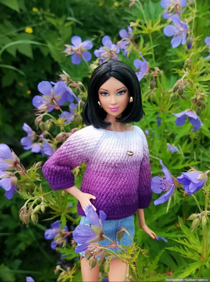 Вязаная одежда для кукол - часть пятая