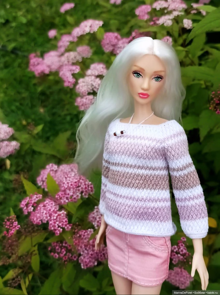 Вязаная одежда для кукол - часть пятая