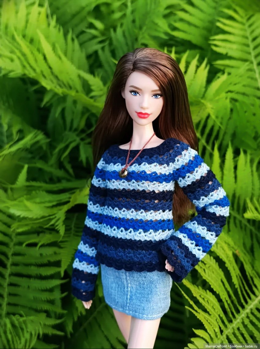Вязаная одежда для кукол - часть пятая