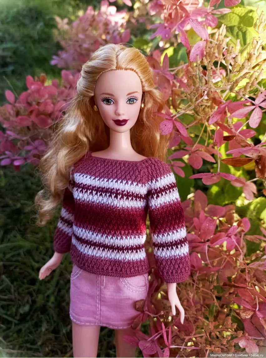 Вязаная одежда для кукол - часть шестая - осень (фото 10)